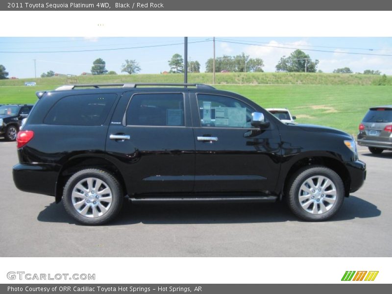 Black / Red Rock 2011 Toyota Sequoia Platinum 4WD