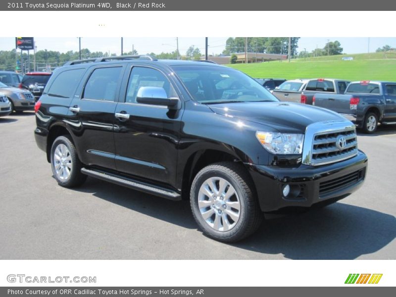 Black / Red Rock 2011 Toyota Sequoia Platinum 4WD