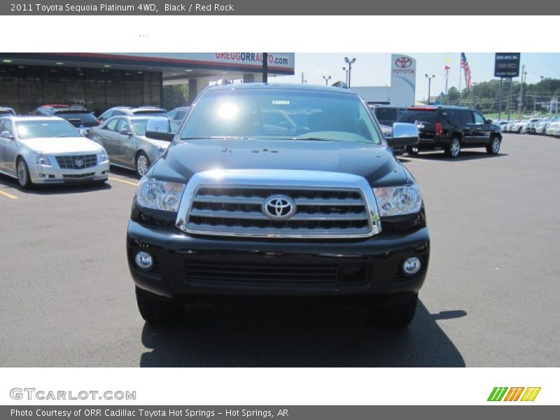 Black / Red Rock 2011 Toyota Sequoia Platinum 4WD