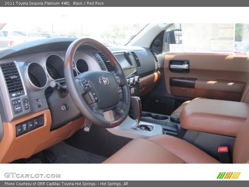 Black / Red Rock 2011 Toyota Sequoia Platinum 4WD