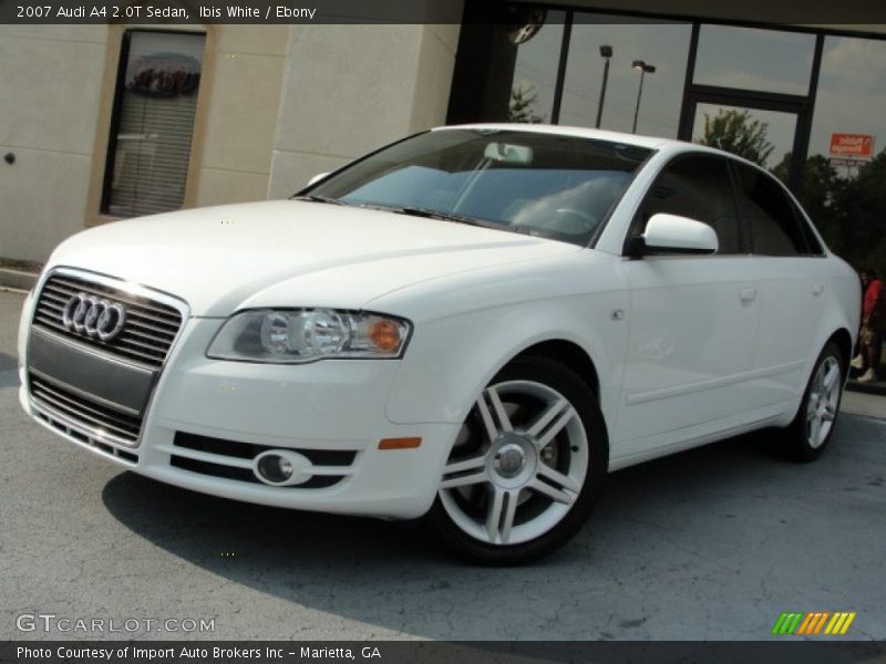 Ibis White / Ebony 2007 Audi A4 2.0T Sedan