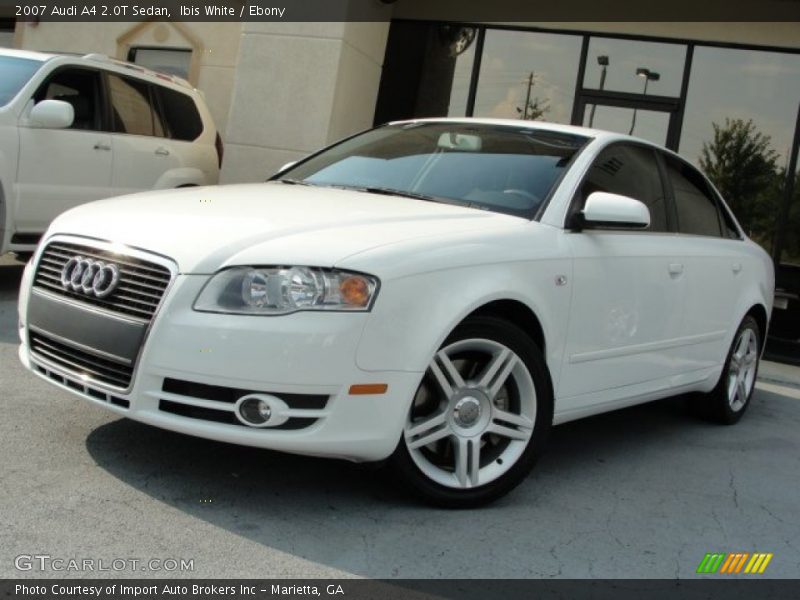 Ibis White / Ebony 2007 Audi A4 2.0T Sedan