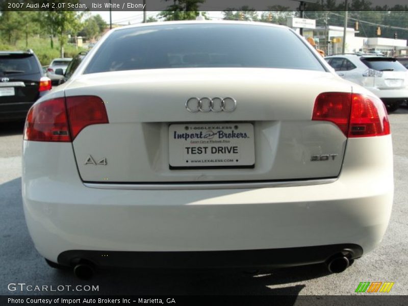 Ibis White / Ebony 2007 Audi A4 2.0T Sedan