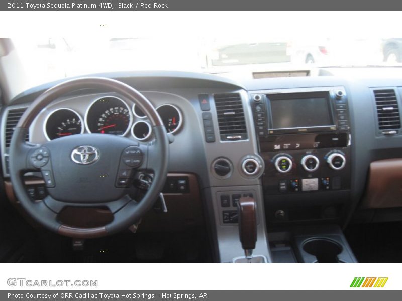 Black / Red Rock 2011 Toyota Sequoia Platinum 4WD