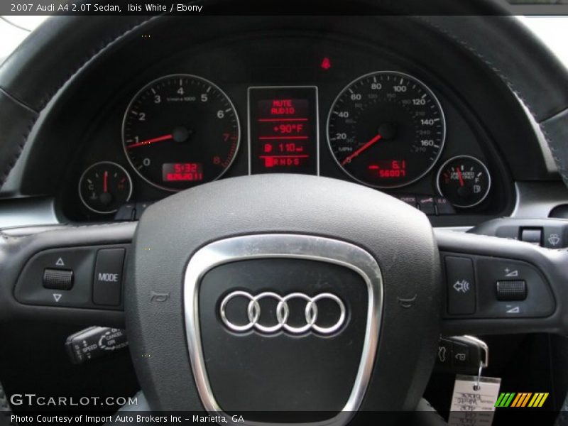 Ibis White / Ebony 2007 Audi A4 2.0T Sedan