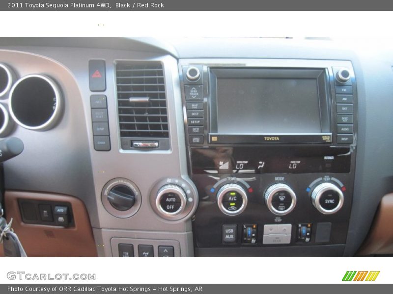 Black / Red Rock 2011 Toyota Sequoia Platinum 4WD