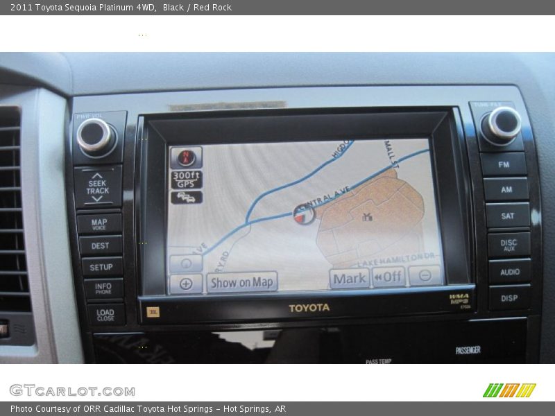 Black / Red Rock 2011 Toyota Sequoia Platinum 4WD