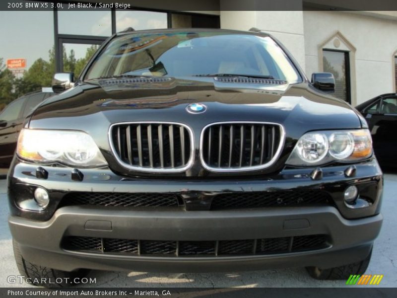 Jet Black / Sand Beige 2005 BMW X5 3.0i