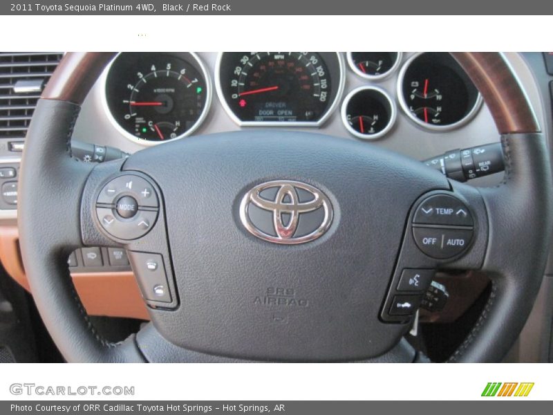 Black / Red Rock 2011 Toyota Sequoia Platinum 4WD