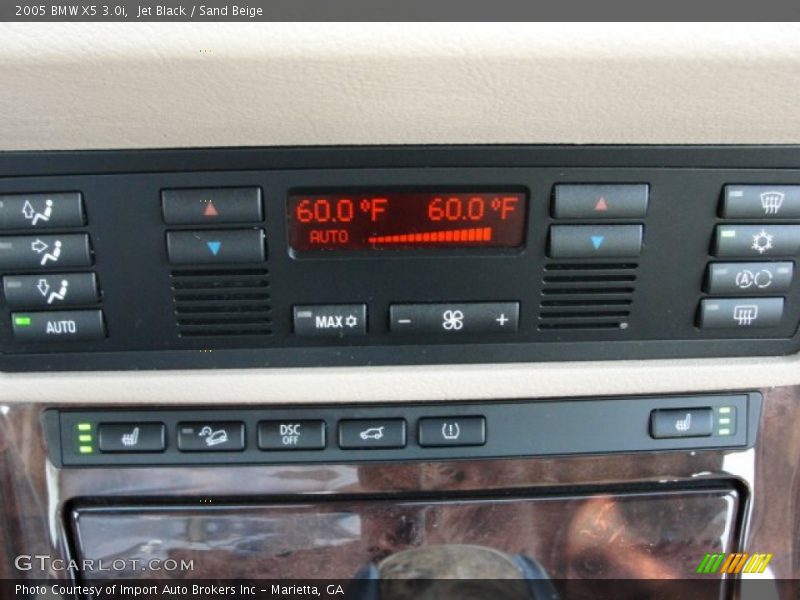 Jet Black / Sand Beige 2005 BMW X5 3.0i