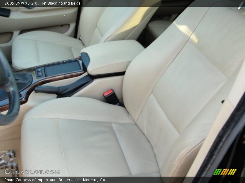 Jet Black / Sand Beige 2005 BMW X5 3.0i
