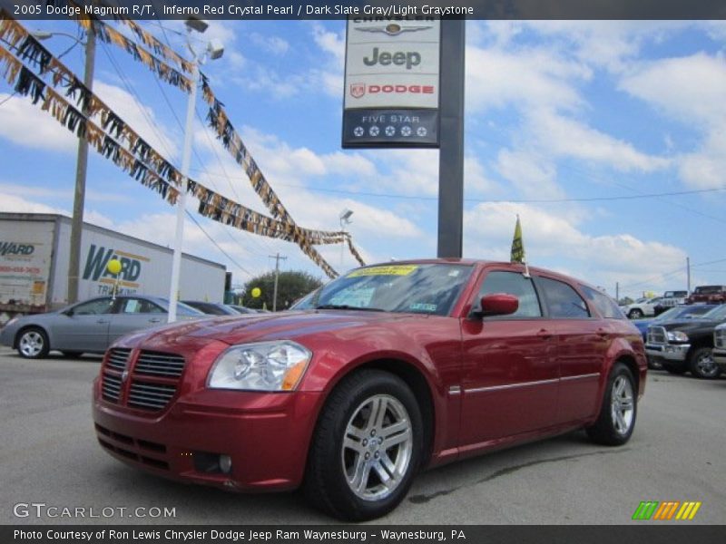 Inferno Red Crystal Pearl / Dark Slate Gray/Light Graystone 2005 Dodge Magnum R/T