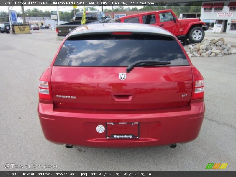 Inferno Red Crystal Pearl / Dark Slate Gray/Light Graystone 2005 Dodge Magnum R/T