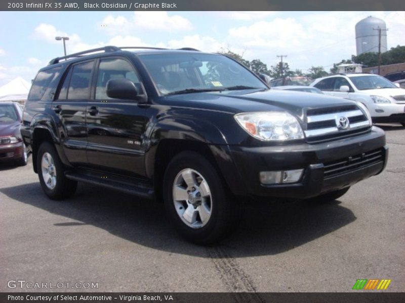 Black Obsidian / Graphite Black 2003 Infiniti FX 35 AWD