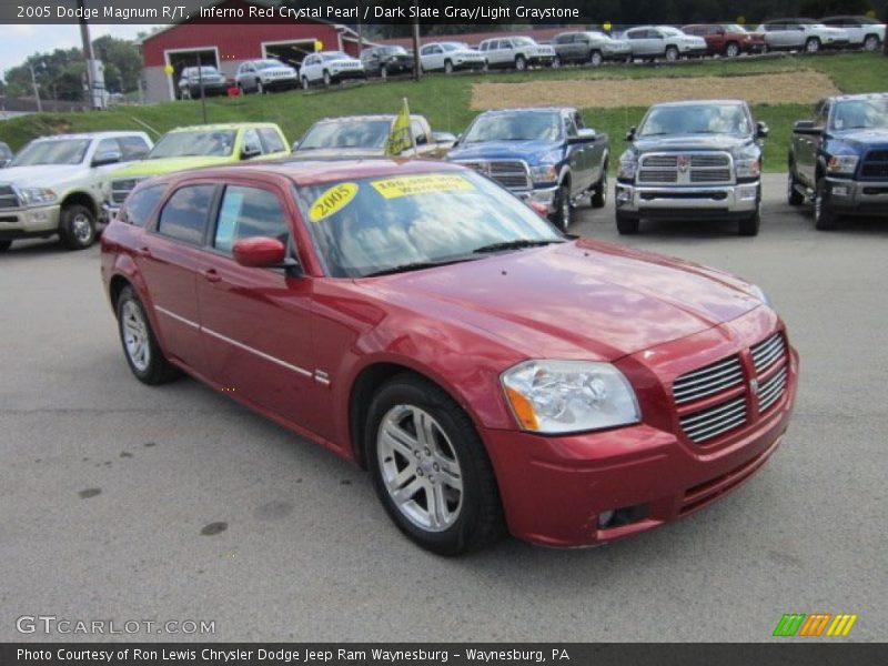 Inferno Red Crystal Pearl / Dark Slate Gray/Light Graystone 2005 Dodge Magnum R/T