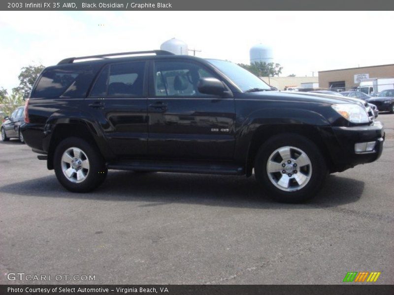 Black Obsidian / Graphite Black 2003 Infiniti FX 35 AWD