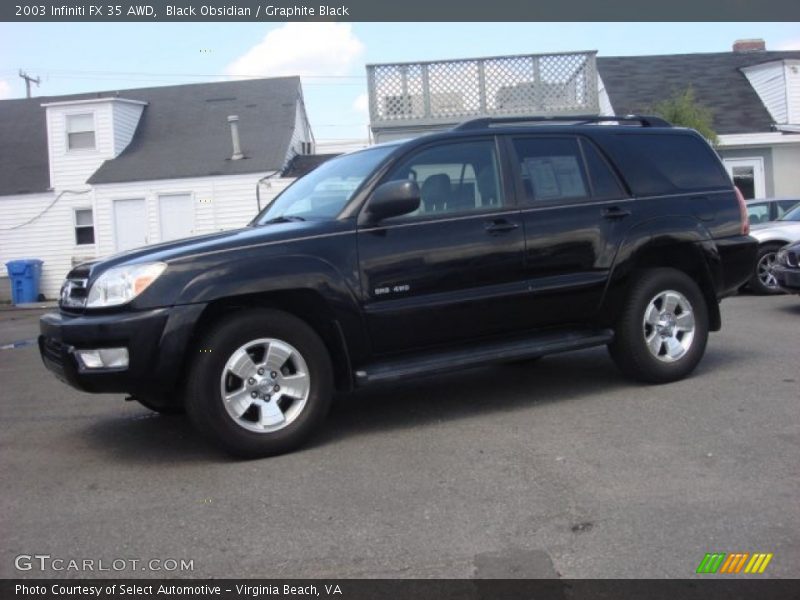 Black Obsidian / Graphite Black 2003 Infiniti FX 35 AWD