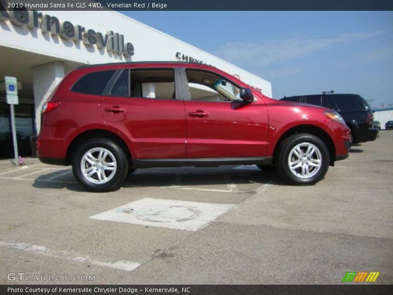 Venetian Red / Beige 2010 Hyundai Santa Fe GLS 4WD