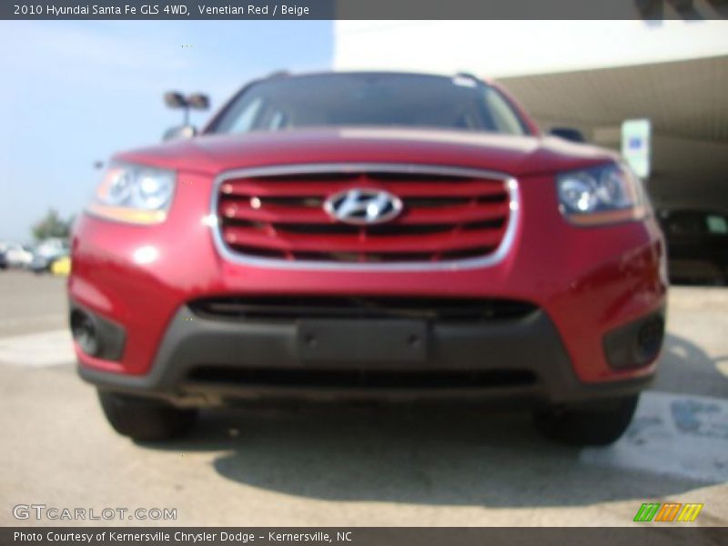 Venetian Red / Beige 2010 Hyundai Santa Fe GLS 4WD