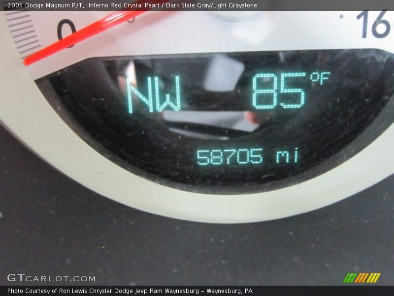 Inferno Red Crystal Pearl / Dark Slate Gray/Light Graystone 2005 Dodge Magnum R/T