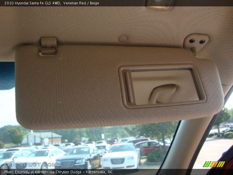 Venetian Red / Beige 2010 Hyundai Santa Fe GLS 4WD