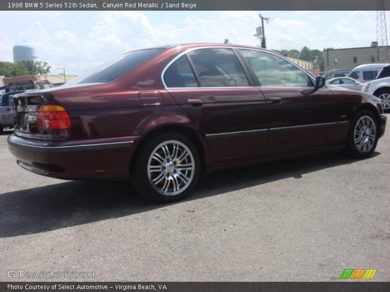 Canyon Red Metallic / Sand Beige 1998 BMW 5 Series 528i Sedan