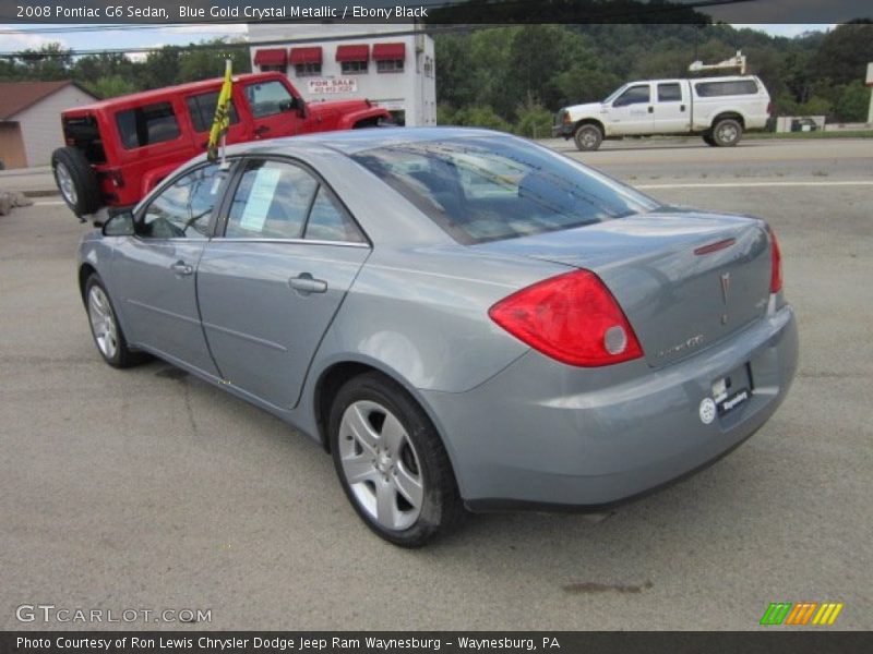 Blue Gold Crystal Metallic / Ebony Black 2008 Pontiac G6 Sedan