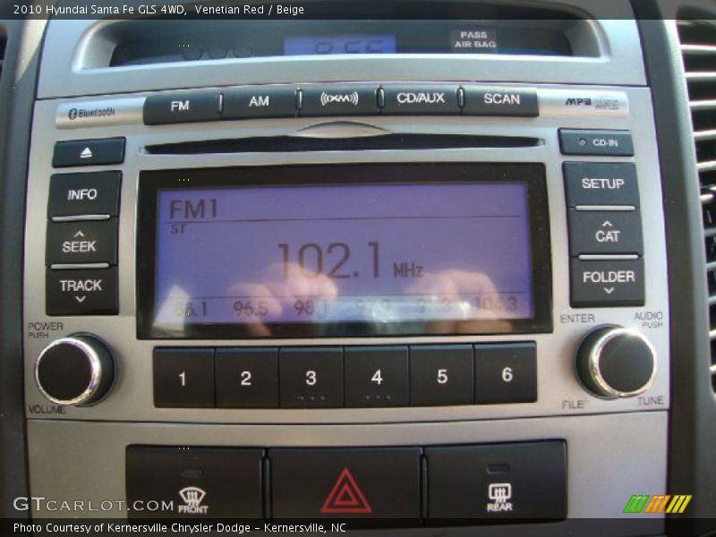 Venetian Red / Beige 2010 Hyundai Santa Fe GLS 4WD