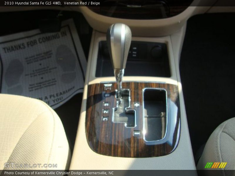 Venetian Red / Beige 2010 Hyundai Santa Fe GLS 4WD