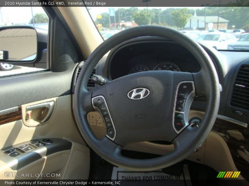 Venetian Red / Beige 2010 Hyundai Santa Fe GLS 4WD