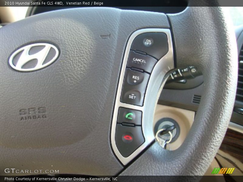 Venetian Red / Beige 2010 Hyundai Santa Fe GLS 4WD
