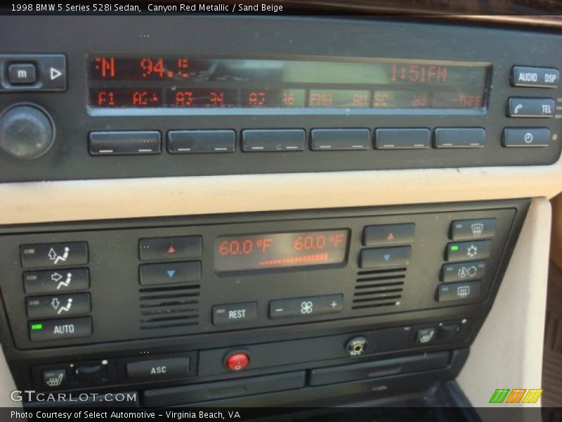 Controls of 1998 5 Series 528i Sedan