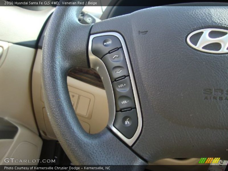 Venetian Red / Beige 2010 Hyundai Santa Fe GLS 4WD