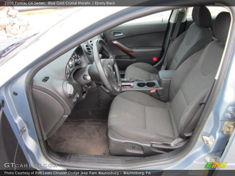 Blue Gold Crystal Metallic / Ebony Black 2008 Pontiac G6 Sedan