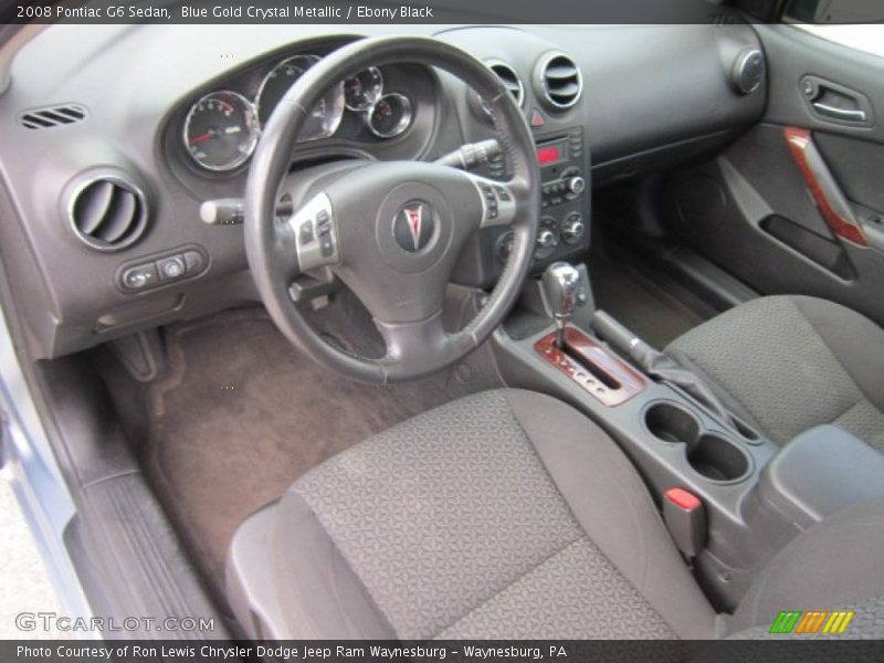 Blue Gold Crystal Metallic / Ebony Black 2008 Pontiac G6 Sedan