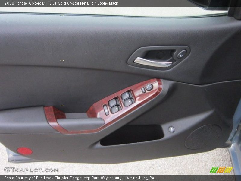 Blue Gold Crystal Metallic / Ebony Black 2008 Pontiac G6 Sedan