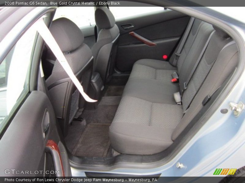 Blue Gold Crystal Metallic / Ebony Black 2008 Pontiac G6 Sedan