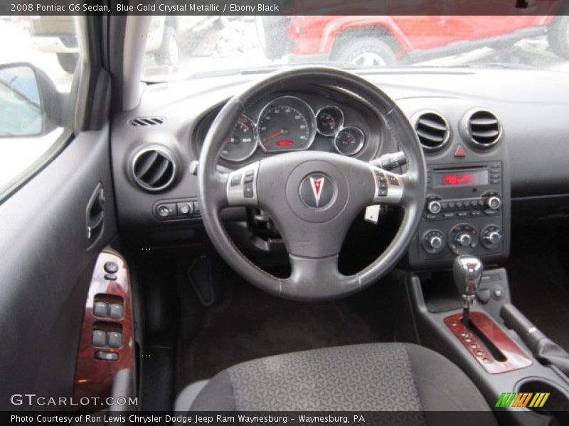 Blue Gold Crystal Metallic / Ebony Black 2008 Pontiac G6 Sedan