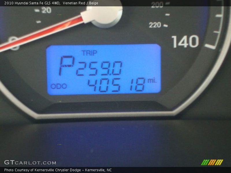 Venetian Red / Beige 2010 Hyundai Santa Fe GLS 4WD