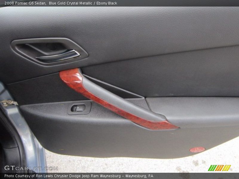 Blue Gold Crystal Metallic / Ebony Black 2008 Pontiac G6 Sedan