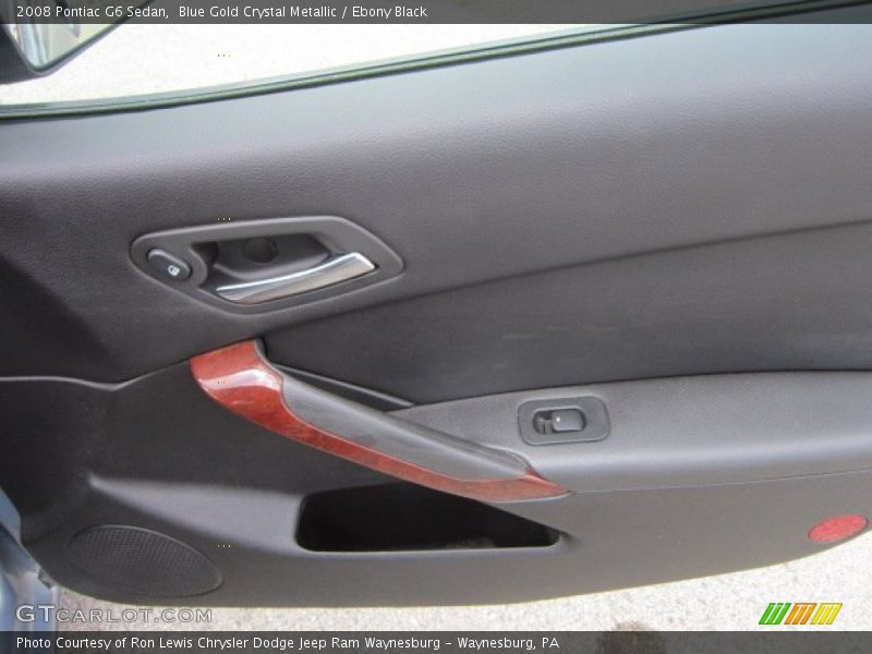 Blue Gold Crystal Metallic / Ebony Black 2008 Pontiac G6 Sedan
