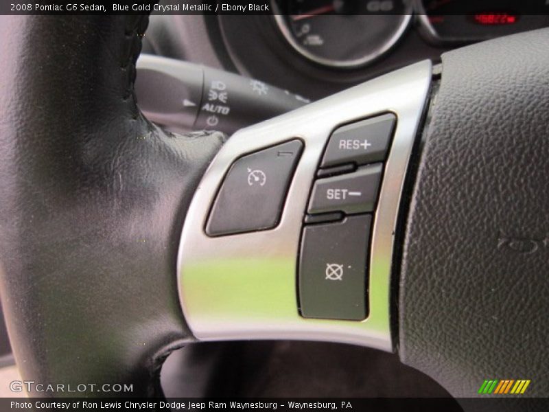 Blue Gold Crystal Metallic / Ebony Black 2008 Pontiac G6 Sedan