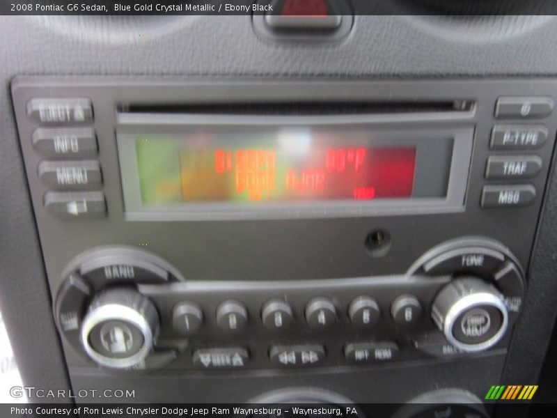 Blue Gold Crystal Metallic / Ebony Black 2008 Pontiac G6 Sedan