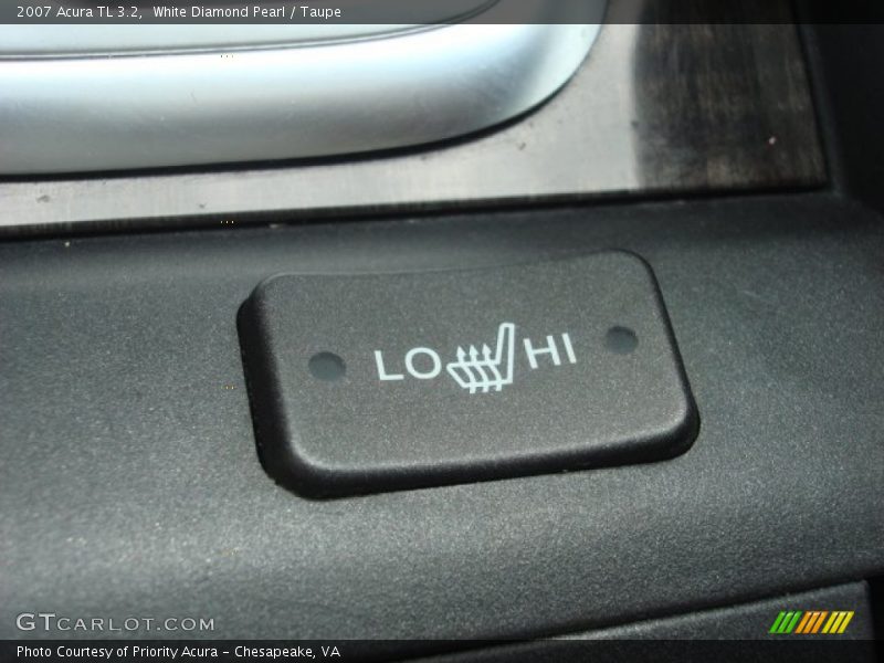 White Diamond Pearl / Taupe 2007 Acura TL 3.2