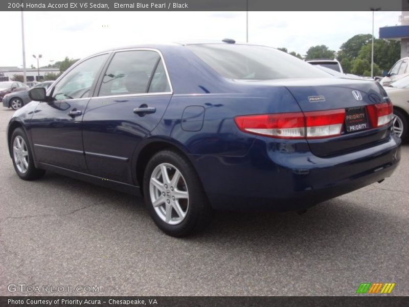 Eternal Blue Pearl / Black 2004 Honda Accord EX V6 Sedan