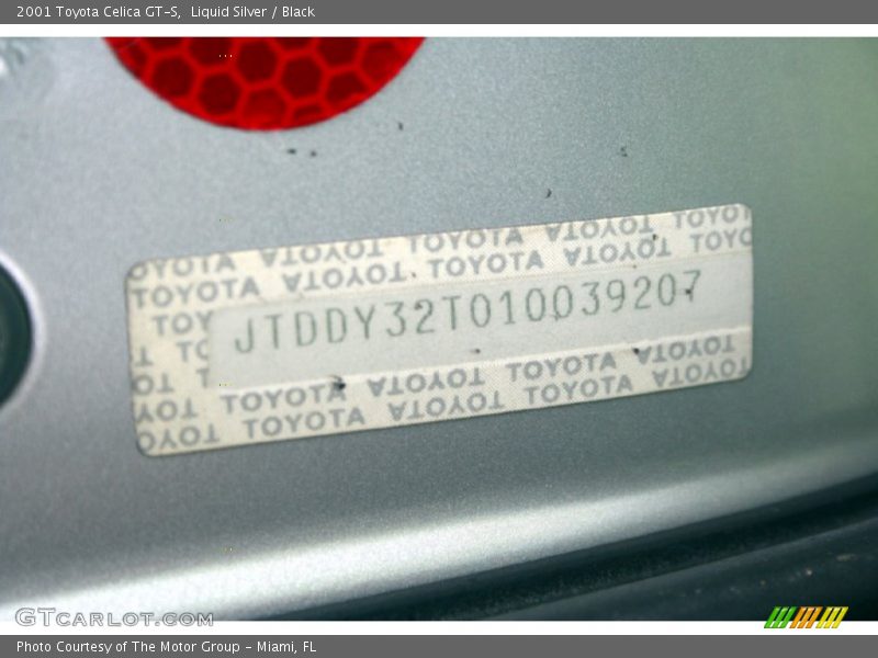 Liquid Silver / Black 2001 Toyota Celica GT-S