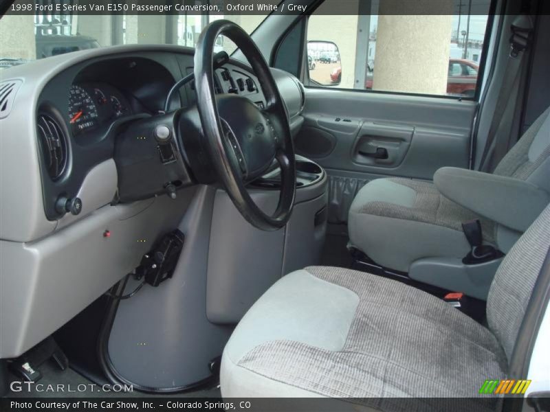 Oxford White / Grey 1998 Ford E Series Van E150 Passenger Conversion