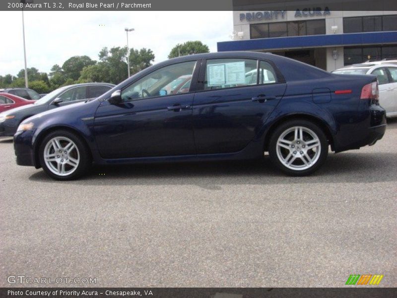 Royal Blue Pearl / Parchment 2008 Acura TL 3.2
