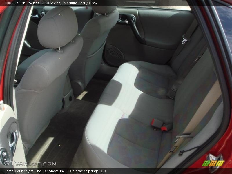 Medium Red / Gray 2003 Saturn L Series L200 Sedan