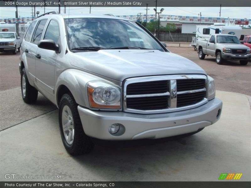 Brilliant Silver Metallic / Medium Slate Gray 2004 Dodge Durango SLT 4x4